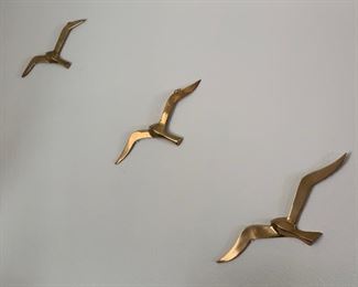 3pc Brass Flock of Birds