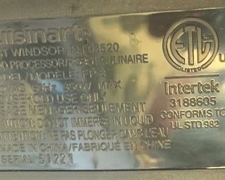 Cuisinart FP-8 Food Processor