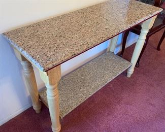 Granite Top Accent Table