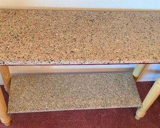 Granite Top Accent Table