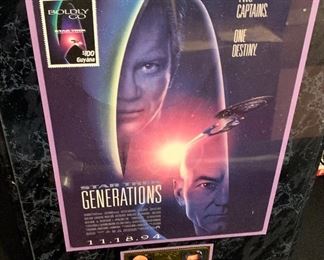 Star Trek Generations Guyana Stamp Plaque