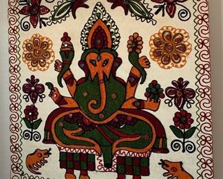 Tapestry Weaving Elephant Buddha
