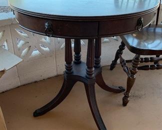 Antique lion claw Accent table