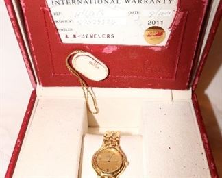 18k Omega De Ville (Ref. #4160.13) Ladies Wristwatch, with Box and Papers