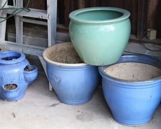 Large ceramic planters