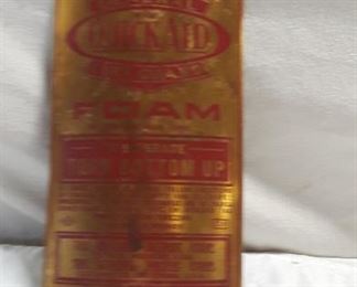 Brass fire extinguisher plate