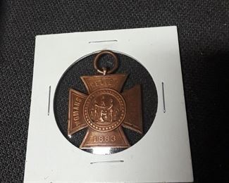 Pat 1886 Women's Relief Corp Fob 