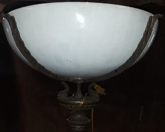Maitland Smith Brass and Marble Floor Lamp