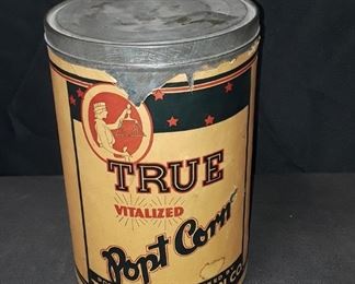 True Popcorn Tin 