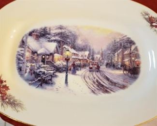 Kinkade Christmas Plate