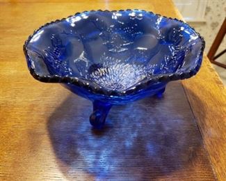 Cobalt Blue Footed Compote