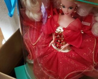 1990's Barbie Christmas dolls. Unopened after more than 20 years.