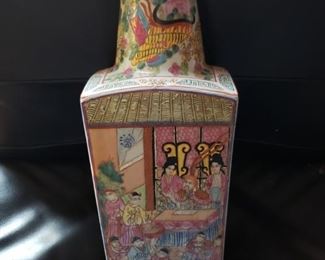 Antique Qianlong Famille Rose Vase