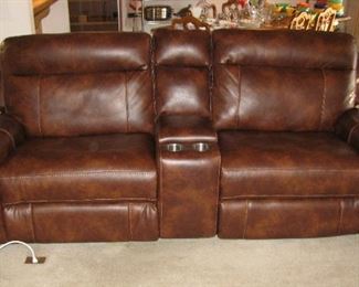 Leather Electronic Theater Sofa 