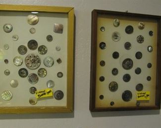 Framed Vintage Buttons