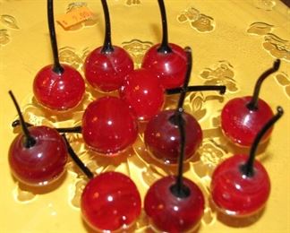 Murano Glass Cherries they look like the real thing!