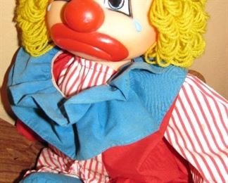 Vintage Double Sided Happy - Sad Clown Doll