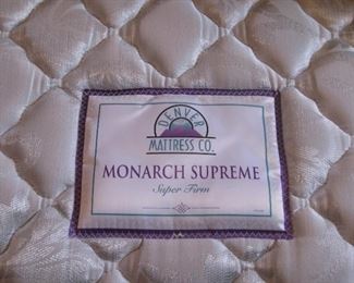 King Size Bed - Monarch Supreme Super Firm Mattress - New Condition