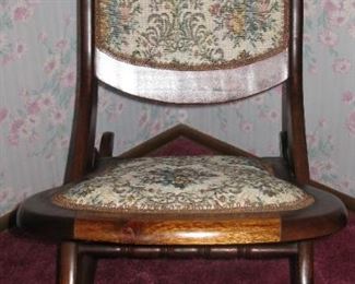 Rare Old Antique Folding Rocking Chair in Pristine Condition