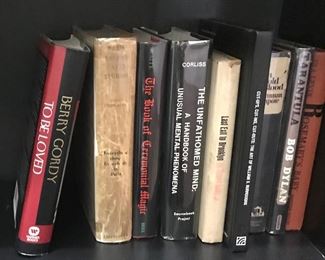 A sampling of rare and vintage books.