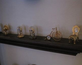 Miniature Bulova Clocks.