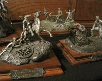 100' of Pewter Civil War Chilmarks by Barnum, Heyda, Poland, Steven Knight etc. This collection includes every Chilmark made by Francis J. Barnum.