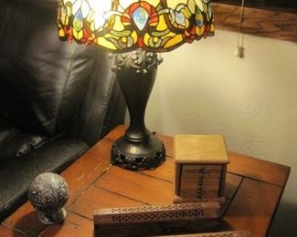 Several Stained Glass Floor and Table Lamps.