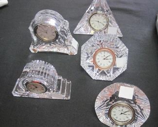 Waterford Clocks.