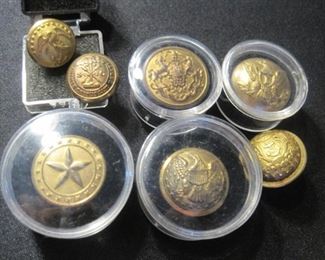 Civil War Uniform Buttons.