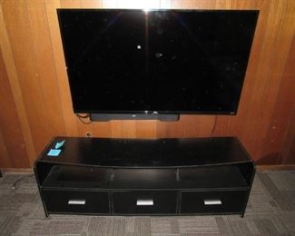 LG 55" TV, sound bar, stereo system