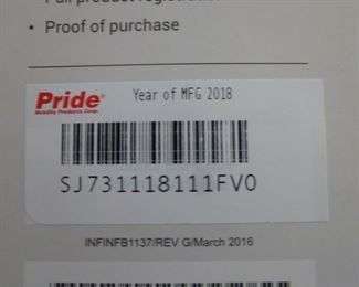 Pride scooter label