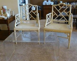 Bamboo style chairs