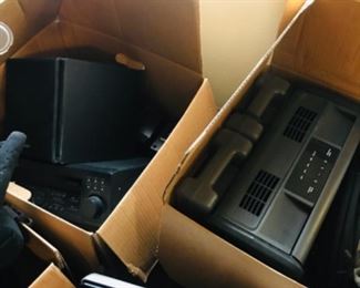 Humidifier, many speakers....tons of older electronics