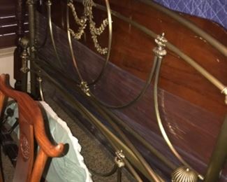 Awesome brass king size bed
Behind it is king Rice bed