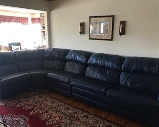 large sectional leather sofa