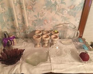 Miscellaneous glassware 