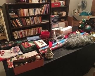 Harold Robbins' Books - Misc books - Cookbooks - Christmas Decorations - Old Radios 