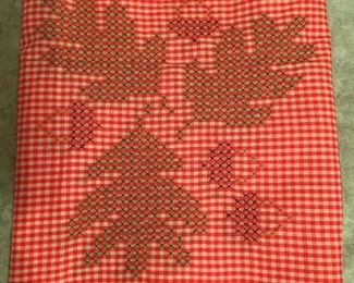 Cross Stitched Table cloths 