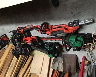 Some of the garden tools