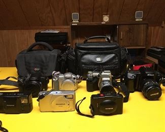 Large selection of cameras