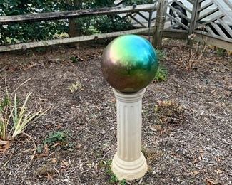 Gazing Ball and cement stand