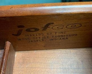 jofco wood executive desk