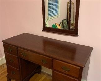 Solid Genuine Mahogany Dresser/Desk