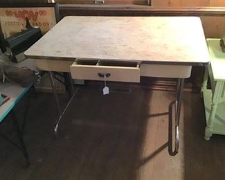 Vintage Linoleum Top Kitchen Table