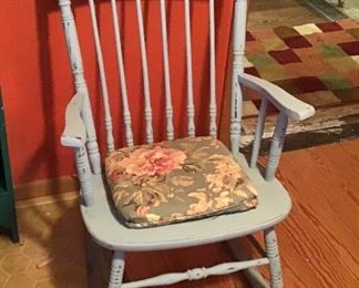 Painted Chippy Rocking Chair