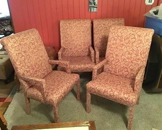 Set of 4 Upholstered Chairs