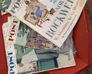 1950s and 1960s Saturday Evening Posts.  Great Advertisements. Norma. Rockwell covers