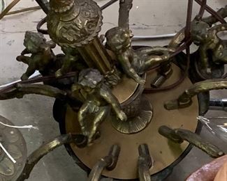 French Cherub Chandelier