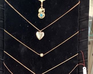 Gold filled necklaces
