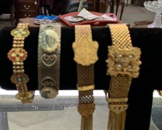 Gold filled bangles Mesh wedding bracelets